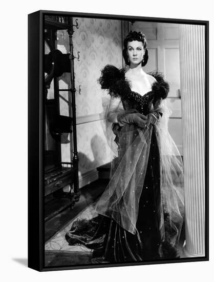 Vivien Leigh, Gone with the Wind, directed by Victor Fleming, 1939 (b/w photo)-null-Framed Stretched Canvas