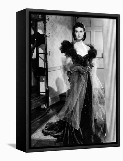 Vivien Leigh, Gone with the Wind, directed by Victor Fleming, 1939 (b/w photo)-null-Framed Stretched Canvas