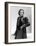 Vivien Leigh in a Gray Lamb Coat, 1937-null-Framed Photo