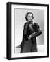 Vivien Leigh in a Gray Lamb Coat, 1937-null-Framed Photo