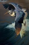Great Blue Heron in Flight I-Vivienne Dupont-Art Print