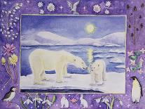 Polar Bear (Month of January from a Calendar)-Vivika Alexander-Stretched Canvas