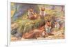 Vixen and Her Children, Illustration from 'Country Ways and Country Days'-Louis Fairfax Muckley-Framed Giclee Print