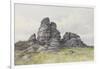 Vixen Tor, Near Merivale Bridge, Dartmoor , C.1895-96-Frederick John Widgery-Framed Giclee Print