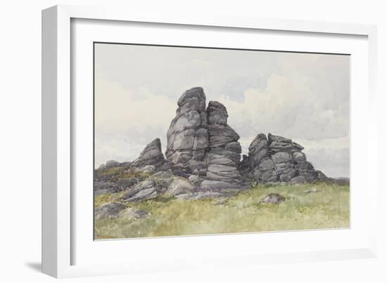 Vixen Tor, Near Merivale Bridge, Dartmoor , C.1895-96-Frederick John Widgery-Framed Giclee Print