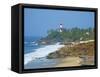 Vizhinjam, Fishing Harbour Near Kovalam and Kovalam Lighthouse, Kerala, India, Asia-Tuul-Framed Stretched Canvas