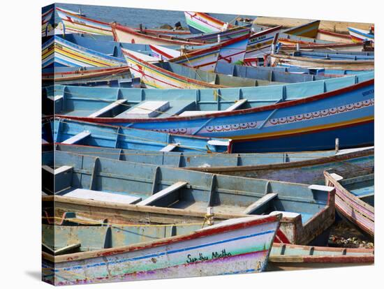 Vizhinjam, Fishing Harbour Near Kovalam, Kerala, India, Asia-Tuul-Stretched Canvas