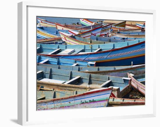 Vizhinjam, Fishing Harbour Near Kovalam, Kerala, India, Asia-Tuul-Framed Photographic Print