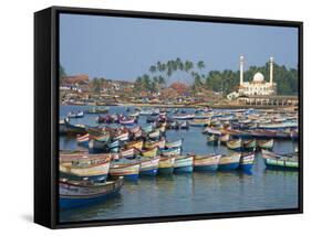 Vizhinjam, Fishing Harbour Near Kovalam, Kerala, India, Asia-Tuul-Framed Stretched Canvas