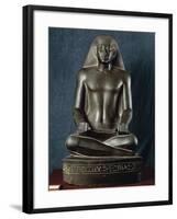 Vizier Nespakashuti Seated in Position of Scribe, from Karnak-null-Framed Giclee Print