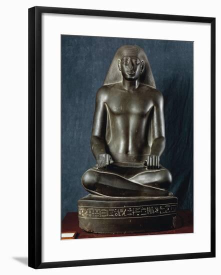 Vizier Nespakashuti Seated in Position of Scribe, from Karnak-null-Framed Giclee Print