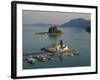 Vlachema Monastery and Pontikonissi, Corfu, Ionian Islands, Greek Islands, Greece, Europe-Hans Peter Merten-Framed Photographic Print