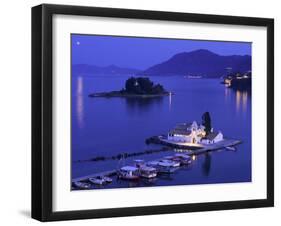 Vlacherna Monastery, Corfu, Ionian Islands, Greece-Katja Kreder-Framed Photographic Print