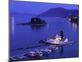 Vlacherna Monastery, Corfu, Ionian Islands, Greece-Katja Kreder-Mounted Photographic Print