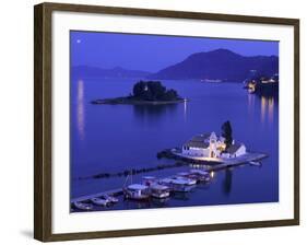 Vlacherna Monastery, Corfu, Ionian Islands, Greece-Katja Kreder-Framed Photographic Print