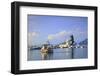 Vlacherna Monastery, Kanoni, Corfu, the Ionian Islands, Greek Islands, Greece, Europe-Neil Farrin-Framed Photographic Print