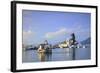 Vlacherna Monastery, Kanoni, Corfu, the Ionian Islands, Greek Islands, Greece, Europe-Neil Farrin-Framed Photographic Print