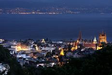 Lausanne, Geneva Lake, Switzerland-vladacanon-Photographic Print