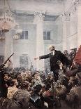 Lenin Proclaims Soviet Power, October 1917-Vladimir Aleksandrovich Serov-Art Print