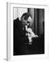Vladimir Horowitz at the Piano with Poodle-Gjon Mili-Framed Premium Photographic Print