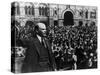 Vladimir Ilich Lenin Speaking to Troops in Red Square-null-Stretched Canvas