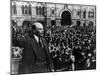 Vladimir Ilich Lenin Speaking to Troops in Red Square-null-Mounted Photographic Print