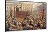 Vladimir Lenin Addressing a Moscow Crowd-null-Stretched Canvas