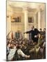 Vladimir Lenin Addressing Military-null-Mounted Giclee Print