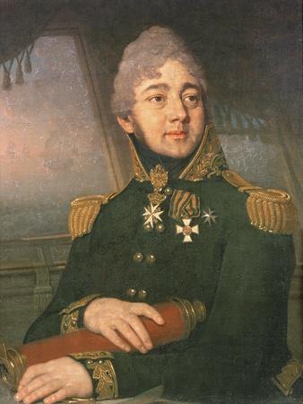 Portrait of the Russian Poet Evgeny Boratynsky (1800-44), 1820s