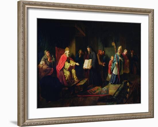 Vladimir Svyatoslavich the Great Choosing the Religion in 987-Johann Leberecht Eggink-Framed Giclee Print