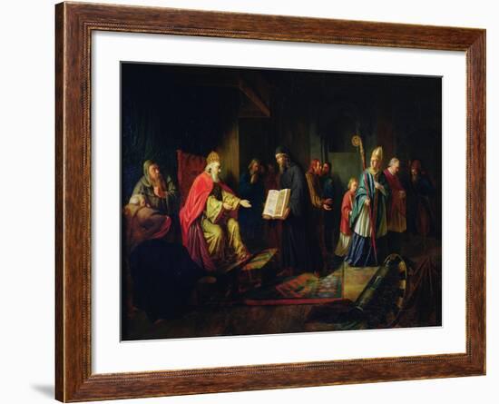 Vladimir Svyatoslavich the Great Choosing the Religion in 987-Johann Leberecht Eggink-Framed Giclee Print