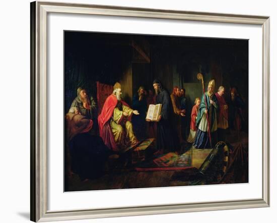 Vladimir Svyatoslavich the Great Choosing the Religion in 987-Johann Leberecht Eggink-Framed Giclee Print