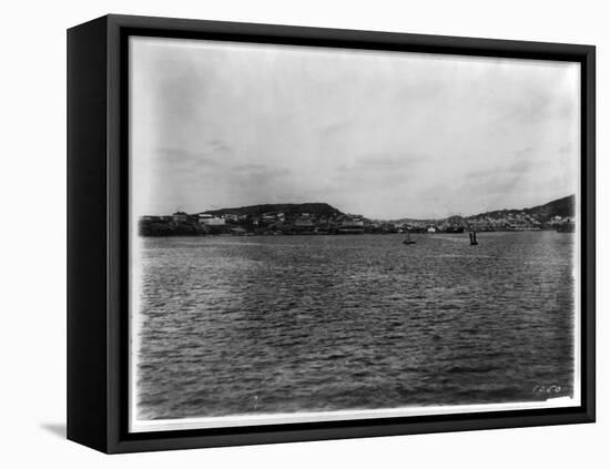 Vladivostok - Panoramic View from Harbor-William Henry Jackson-Framed Stretched Canvas