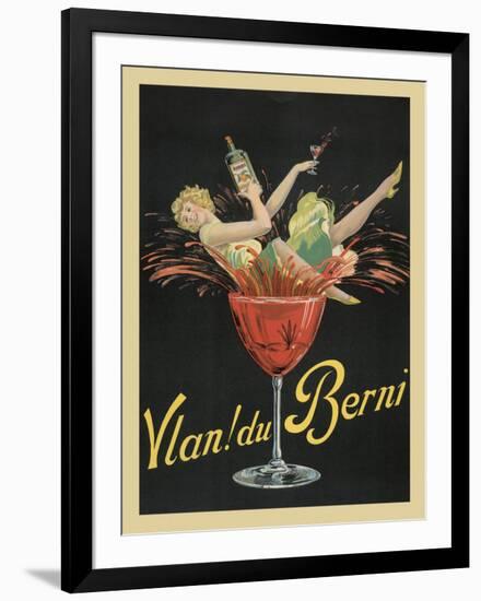 Vlan! du Berni-Vintage Poster-Framed Art Print