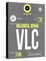 VLC Valencia Luggage Tag II-NaxArt-Stretched Canvas