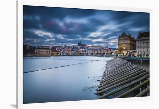 Vltava River and Prague, Czech Republic-Jon Arnold-Framed Photographic Print