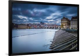 Vltava River and Prague, Czech Republic-Jon Arnold-Framed Photographic Print