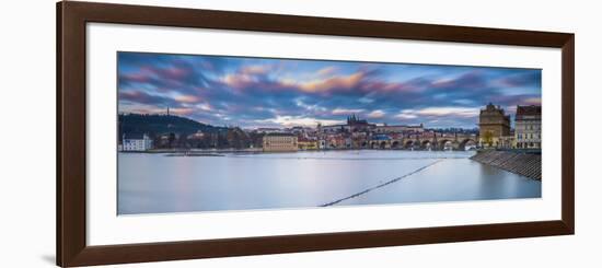 Vltava River and Prague, Czech Republic-Jon Arnold-Framed Photographic Print