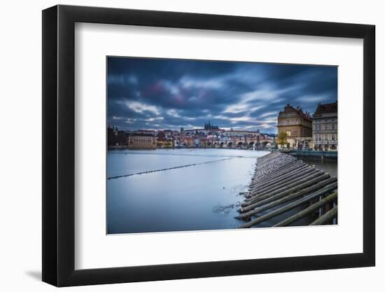 Vltava River and Prague, Czech Republic-Jon Arnold-Framed Photographic Print