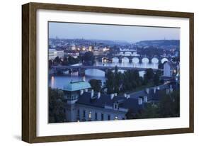 Vltava River with the Bridges-Markus-Framed Photographic Print