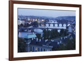 Vltava River with the Bridges-Markus-Framed Photographic Print