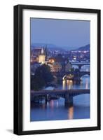 Vltava River with the Bridges-Markus-Framed Premium Photographic Print