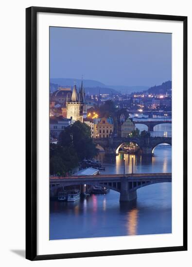 Vltava River with the Bridges-Markus-Framed Photographic Print