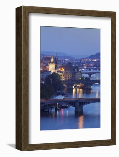 Vltava River with the Bridges-Markus-Framed Photographic Print