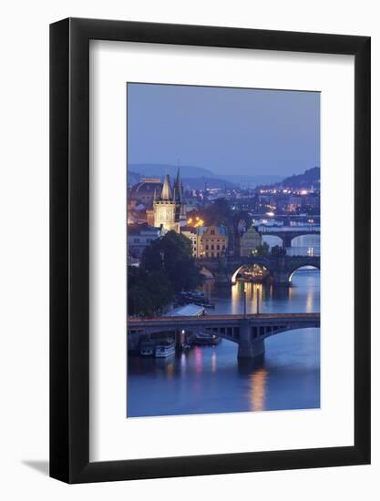 Vltava River with the Bridges-Markus-Framed Photographic Print