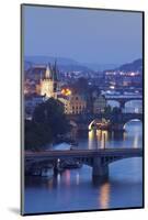 Vltava River with the Bridges-Markus-Mounted Photographic Print