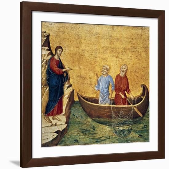 Vocacion De Los Apostoles Pedro Y Andres-Duccio Di buoninsegna-Framed Giclee Print