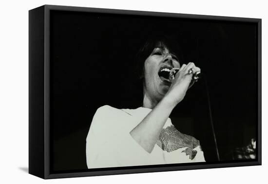 Vocalist Norma Winstone Performing at the Stables, Wavendon, Buckinghamshire-Denis Williams-Framed Stretched Canvas