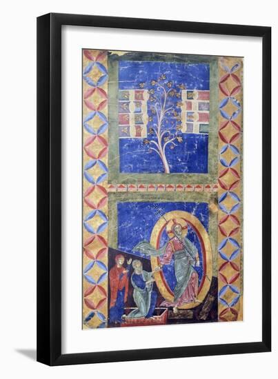 Vocation of Peter and Andrew, the Apostles, Miniature from Rotulus Exultet-null-Framed Giclee Print