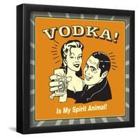Vodka Spirit Animal-Retrospoofs-Framed Poster